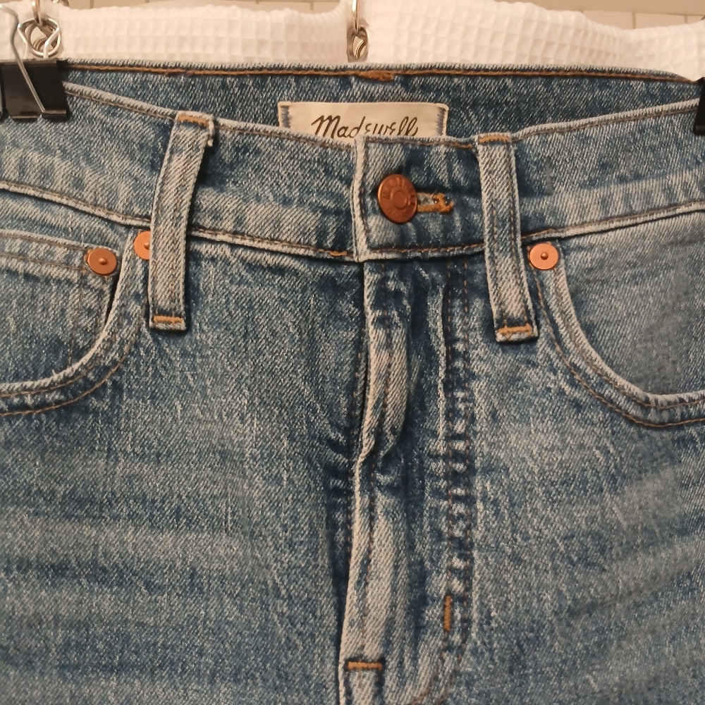 Madewell Perfect Vintage Crop Jeans Raw Hem Size 24 - Picture 3 of 10
